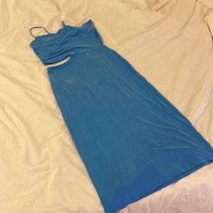 Paloma Wool cut out Cupronickel Blue Dress